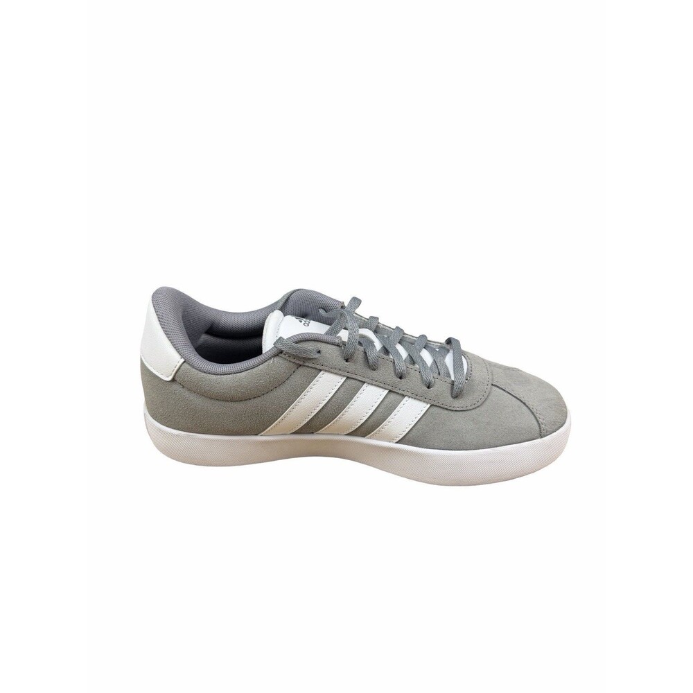 Size 6 Kids Adidas ID6314 Grey White VL Court 3.0 Shoes Sneakers Women 7 Men 6 - Picture 2 of 8